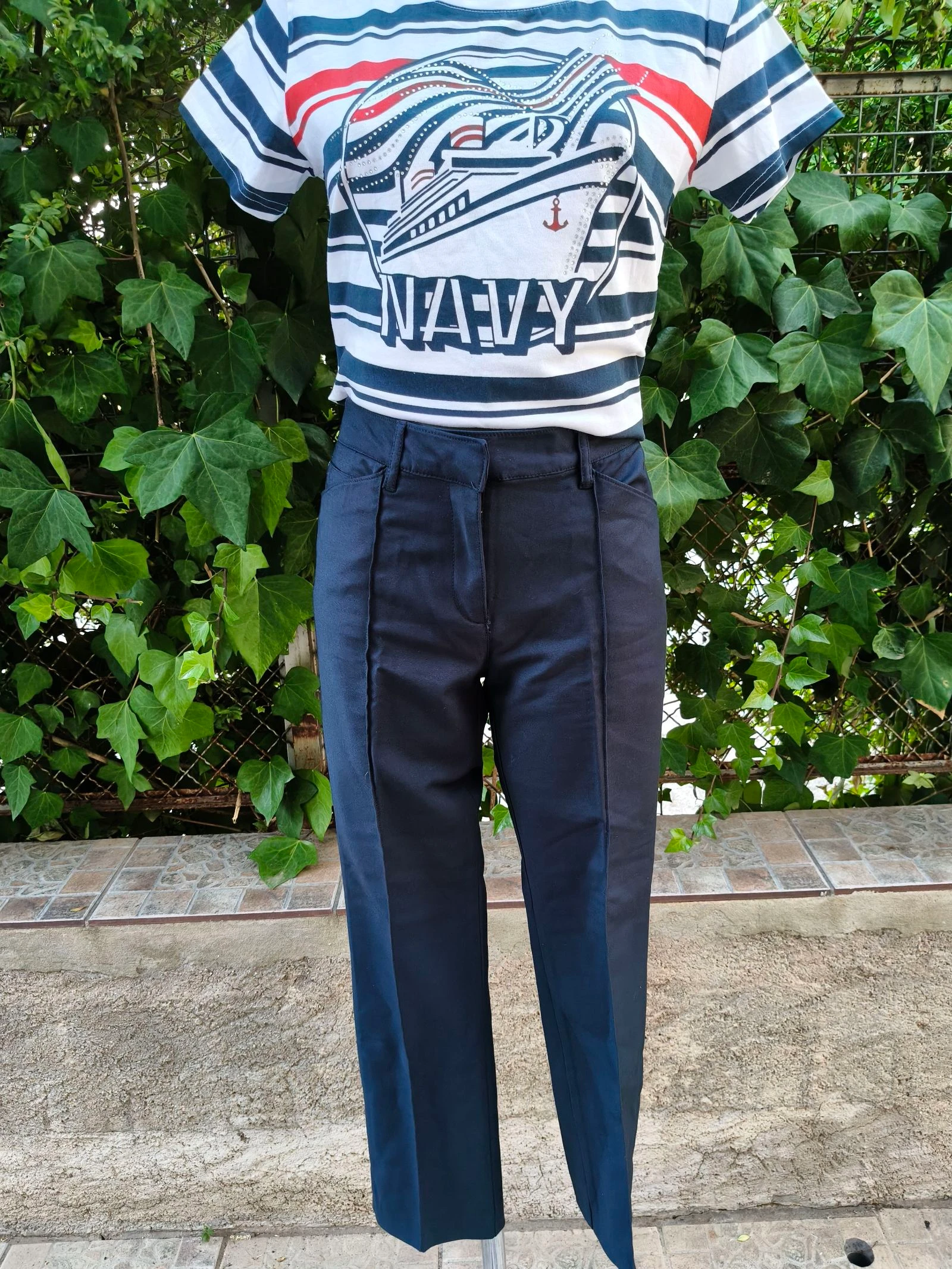 Pantalón azul marino Zendra El Corte Inglés t.42